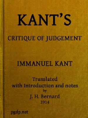 [Gutenberg 48433] • Kant's Critique of Judgement